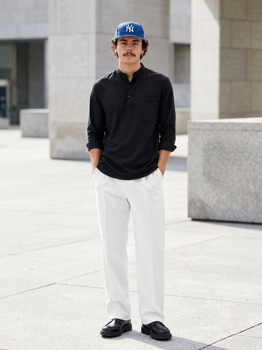Elan Ivory Half Kurta