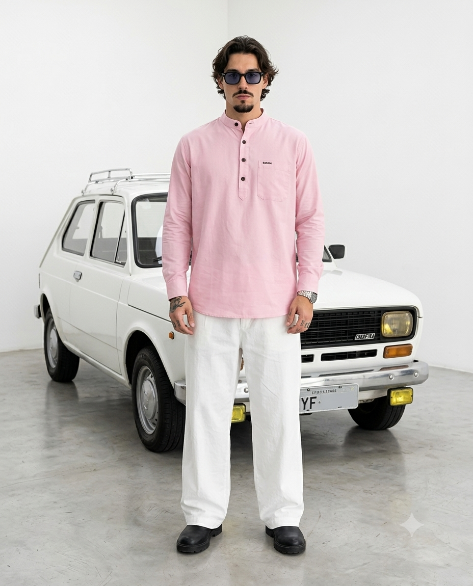 Elan Ivory Half Kurta